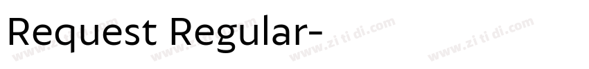 Request Regular字体转换